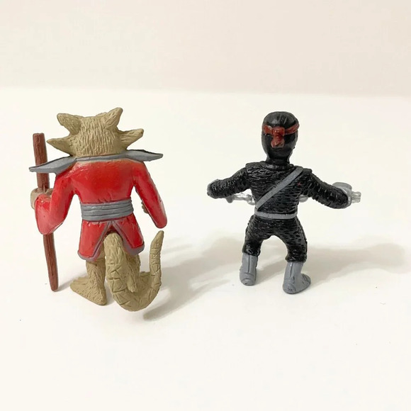 Mini TMNT Figures Ninja Turtles Cake Toppers Lot of 6 - Picture 3 of 10